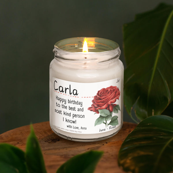 a candle that is sitting on a table
