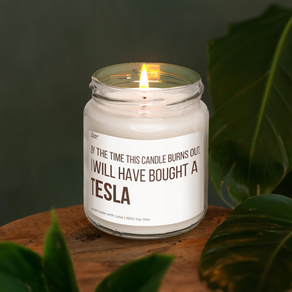 a candle that is sitting on a table