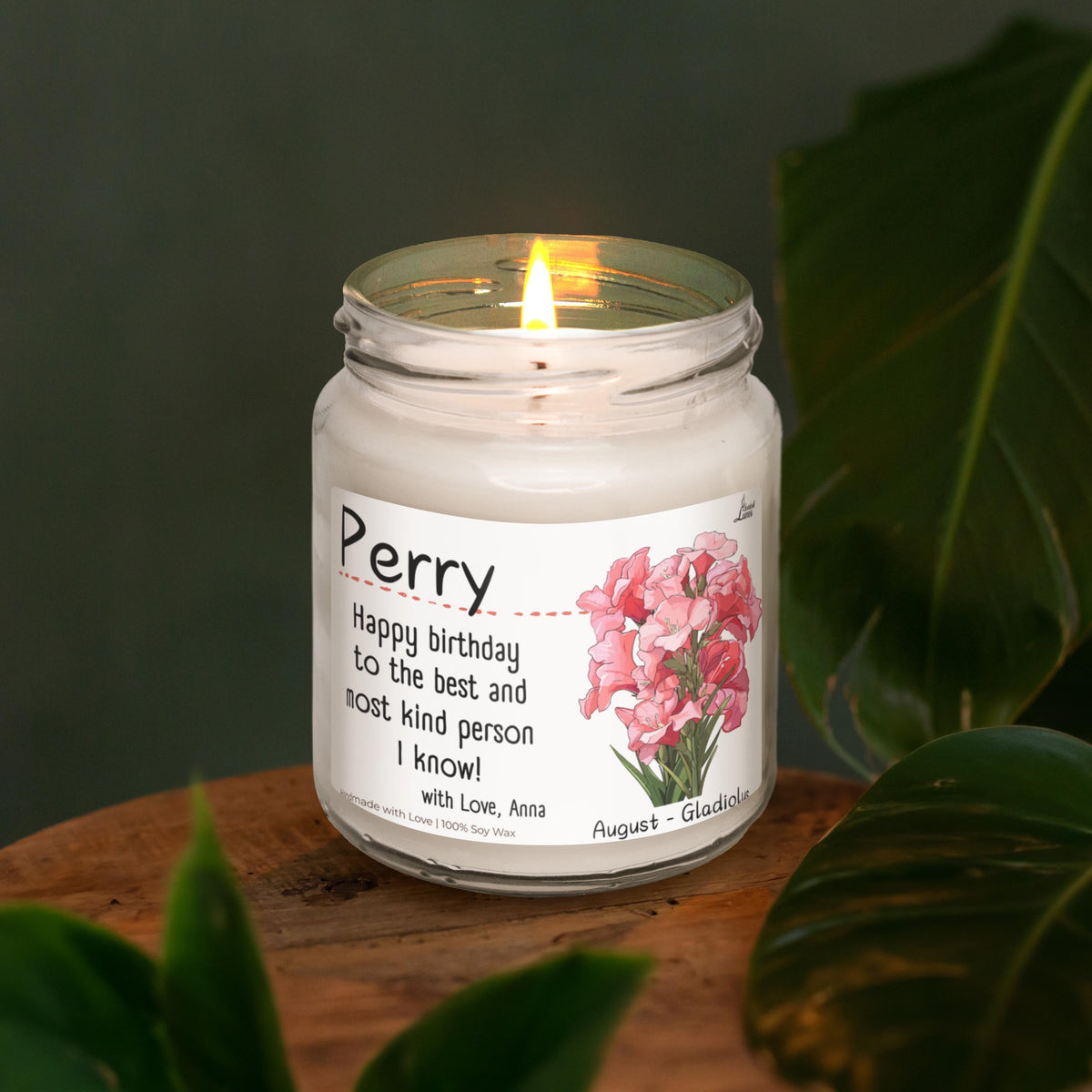 a candle that is sitting on a table