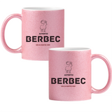 Berbec autentic (personalizată) Cană cu Glitter 350ml - Roz