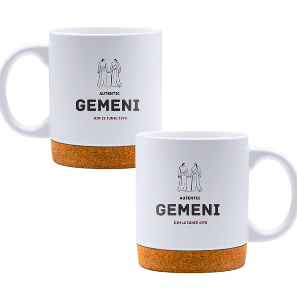 Gemeni autentic (personalizată) - Cană albă - cana cu pluta