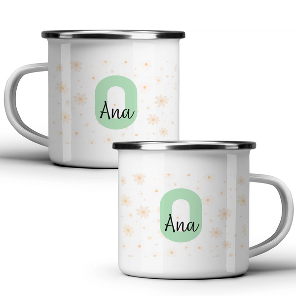 Ana - Cană albă - cana metalica