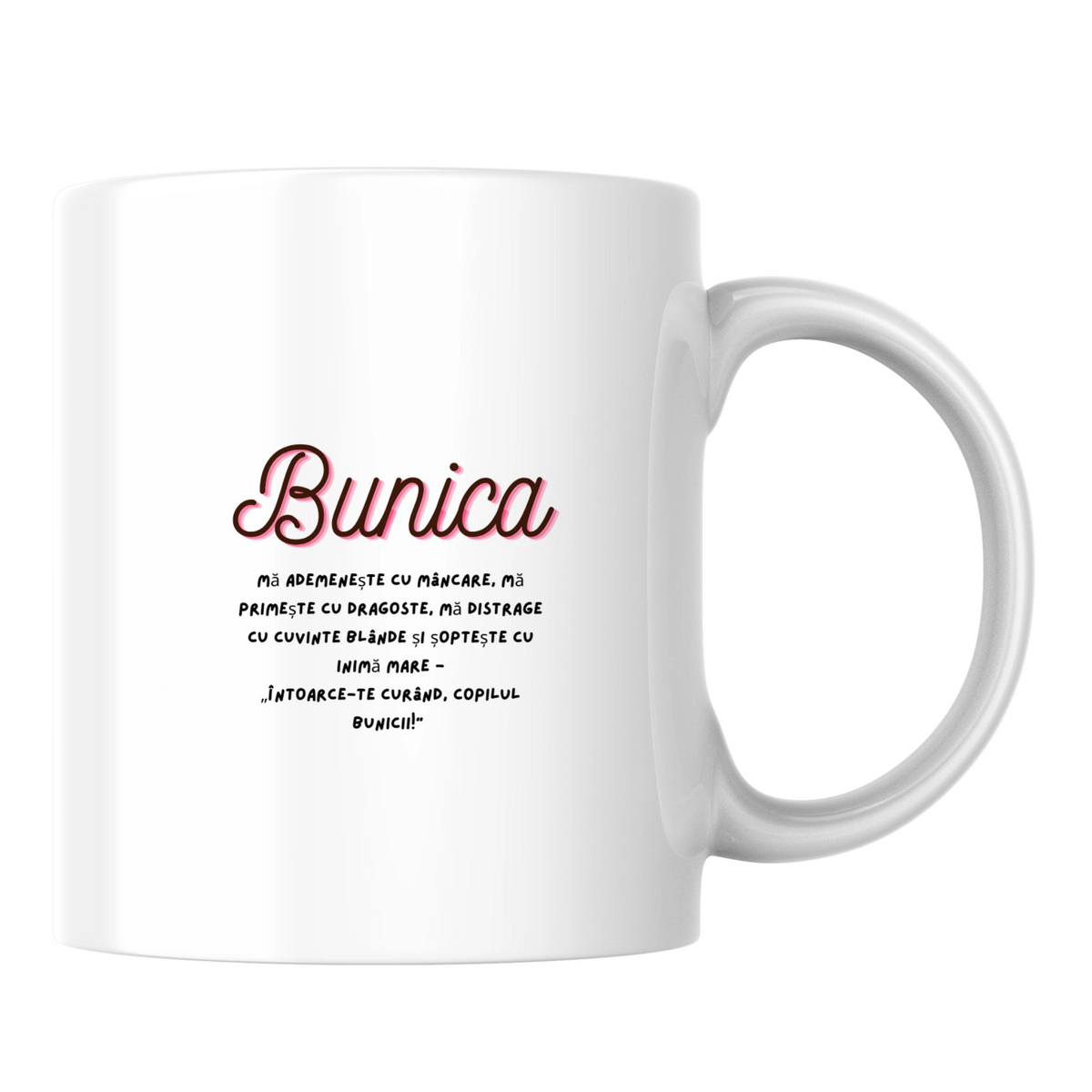 Bunica mă tentează cu mâncare - Cană albă (o parte)