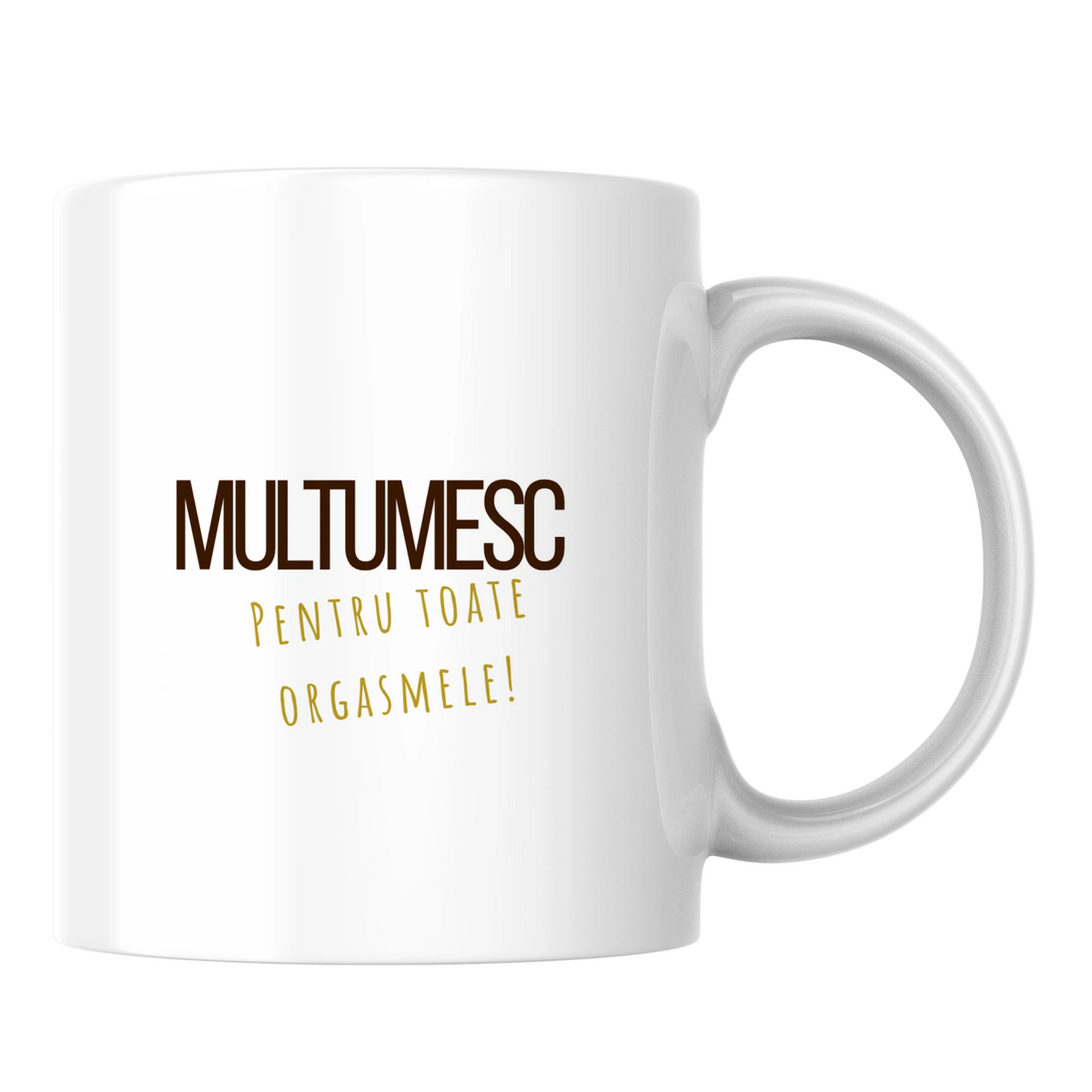 Mulțumesc pentru toate orgasmele - Cană albă (o parte)