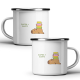 Cafea + Cărți - Cană metalică