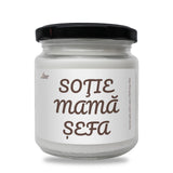 Soție, mamă, șefă Lumânare parfumată din soia