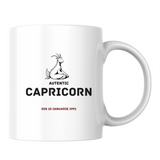 Capricorn autentic (personalizată) - Cană albă (o parte)