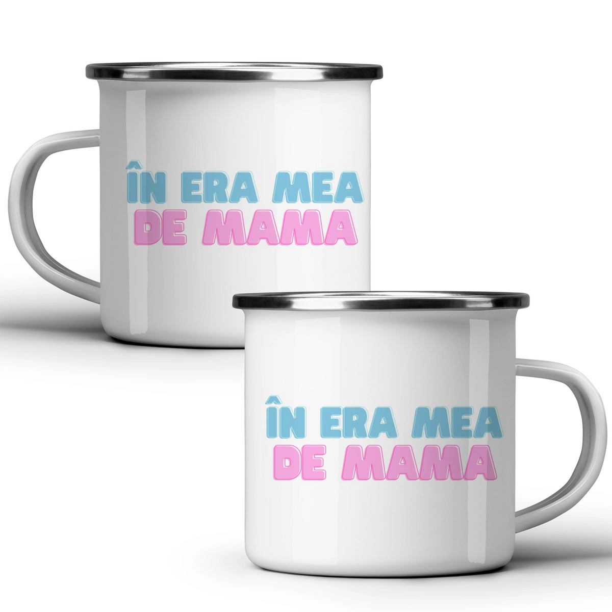 În era mea de mamă - Cană albă - cana metalica
