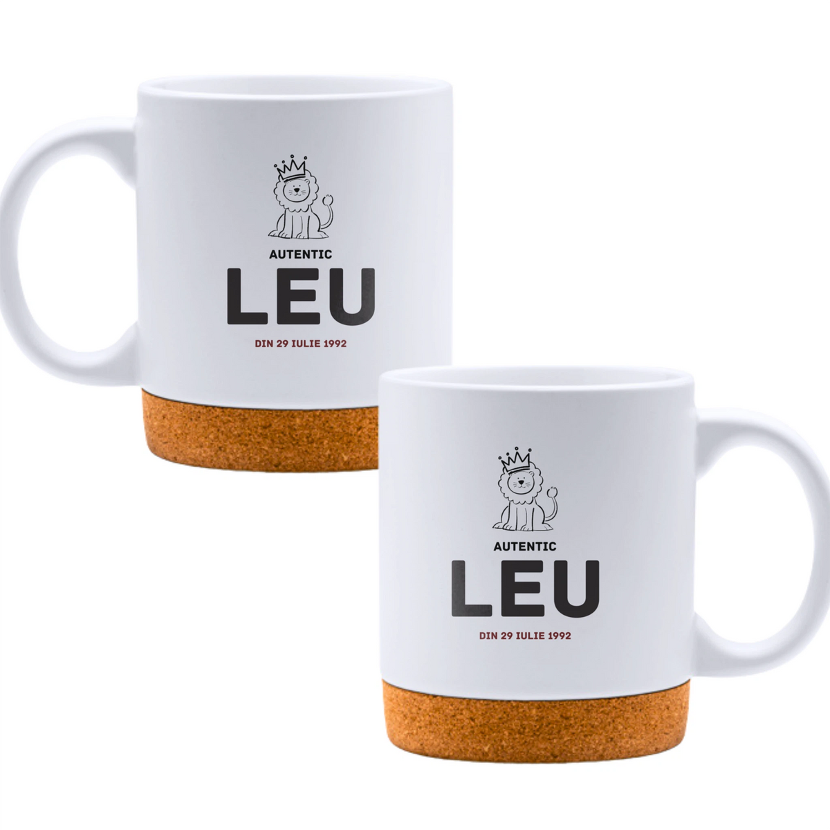 Leu autentic (personalizată) - Cană albă - cana cu pluta