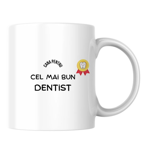 Dentist - Cană albă (o parte)
