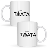Te iubim, tată - Cană albă (ambele parti)