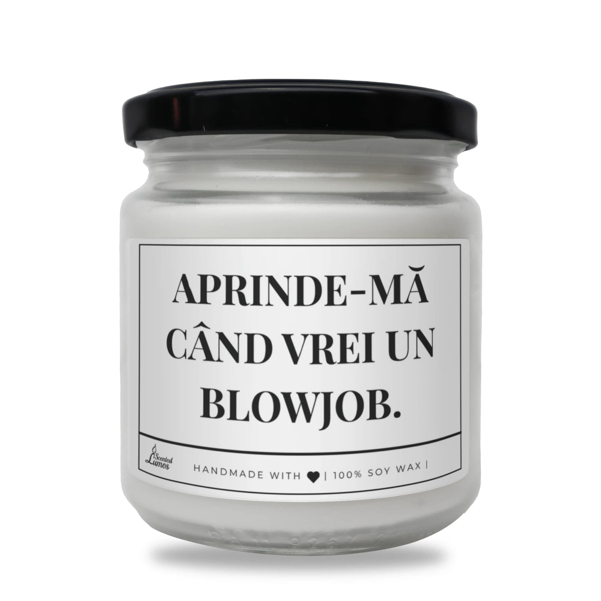 Aprinde-mă când vrei ceva ce nu se cere cu voce tare Lumânare parfumată din soia