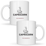 Capricorn autentic (personalizată) - Cană albă (ambele parti)