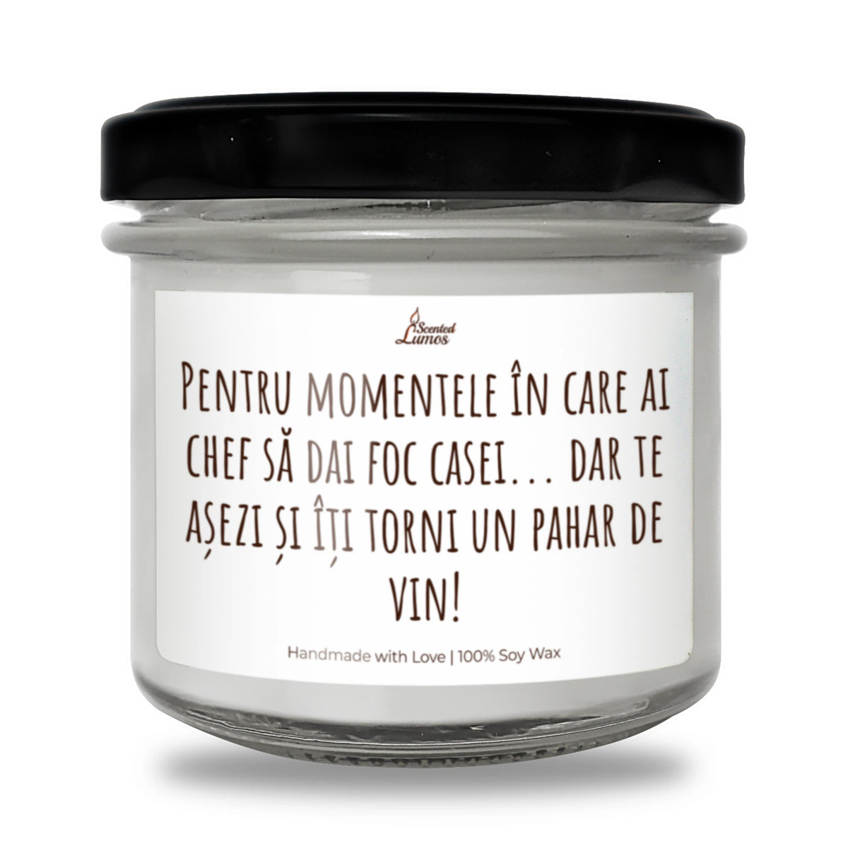 Pentru momentele în care ai chef să dai foc casei Lumânare parfumată din soia