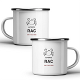 Rac autentic (personalizată) - Cană albă - cana metalica