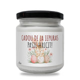Cadou de la Iepuraș. Paște fericit! Lumânare parfumată din soia