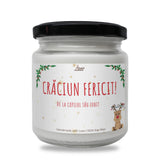 Crăciun fericit! De la copilul tău iubit Lumânare parfumată din soia