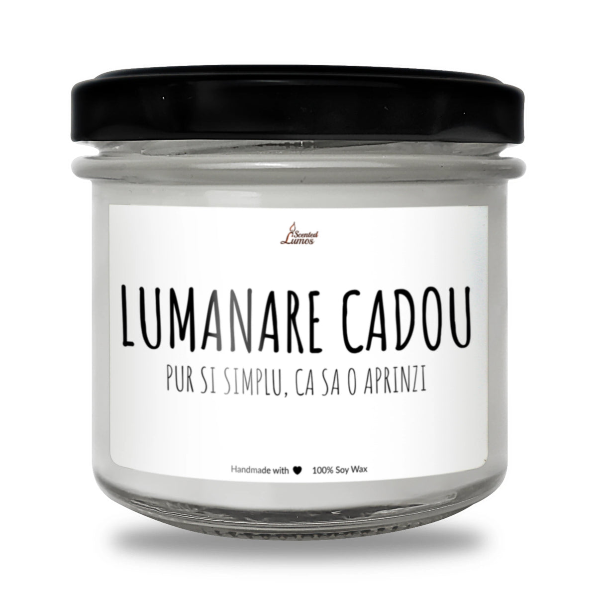 Pur și simplu, ca să o aprinzi Lumânare parfumată din soia