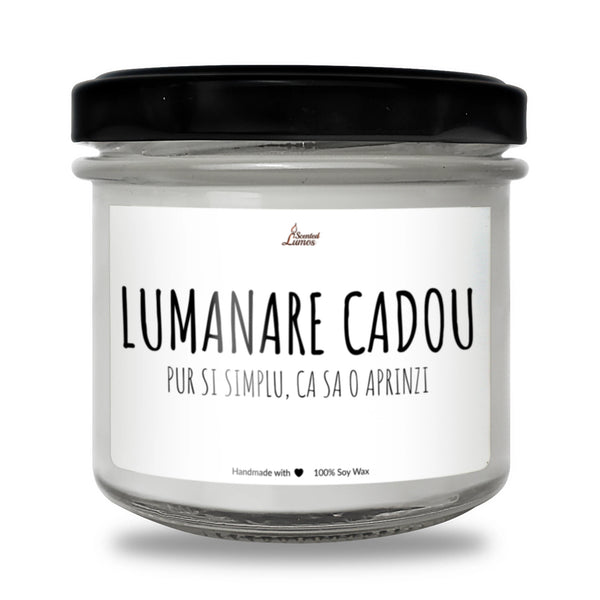 Pur și simplu, ca să o aprinzi Lumânare parfumată din soia