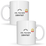 Dentist - Cană albă (ambele parti)