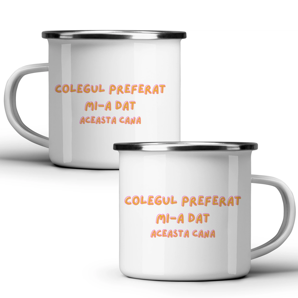 Colegul preferat - Cană albă - cana metalica
