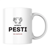 Pești autentic (personalizată) - Cană albă (o parte)