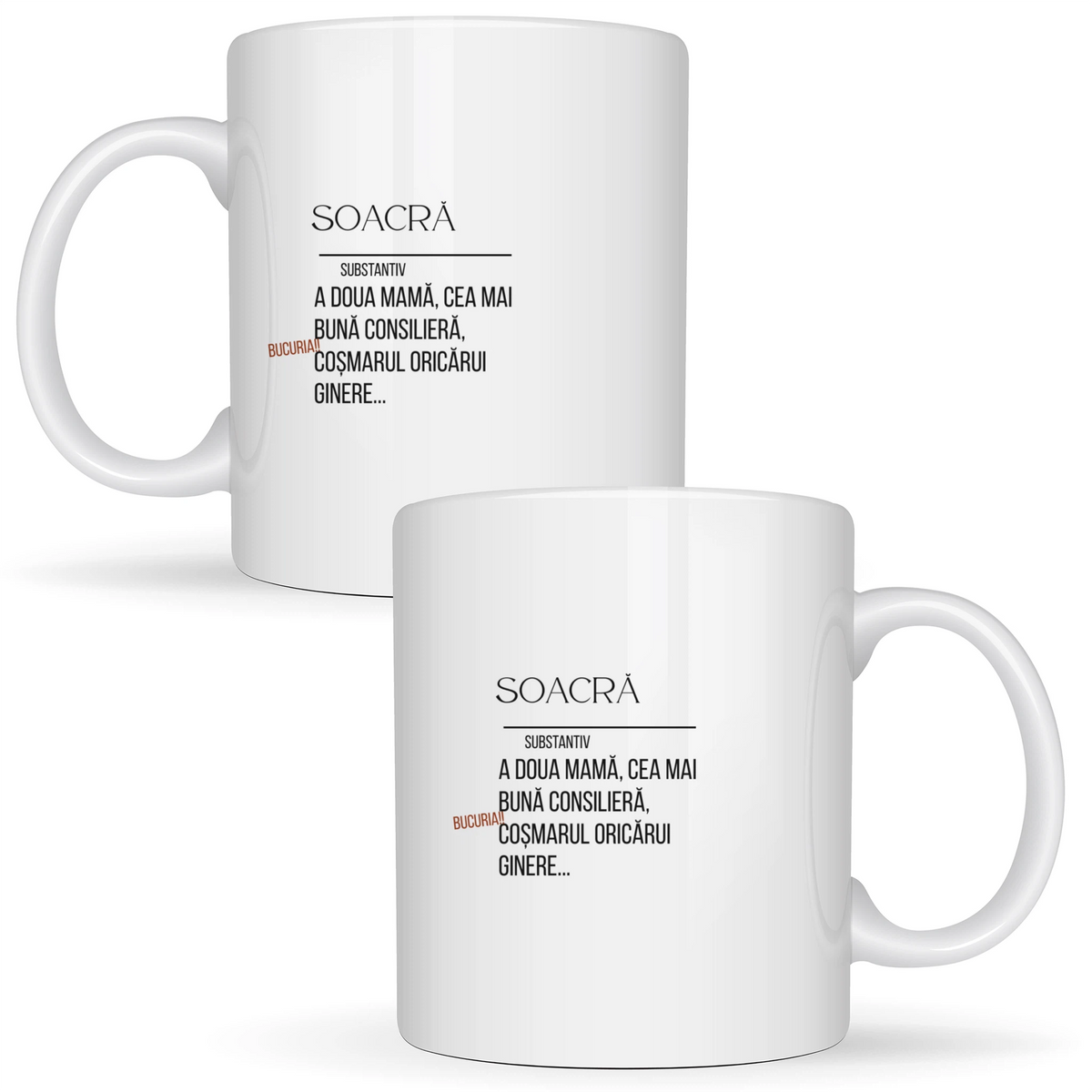 Soacra, definiție - Cană albă (ambele parti)