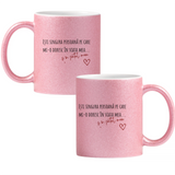 Singura persoană pe care o vreau Cană cu Glitter 350ml - Roz