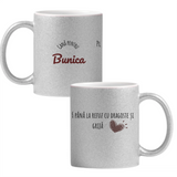 Cana bunicii Cană cu Glitter 350ml - Gri