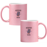 Păstrează echilibrul Cană cu Glitter 350ml - Roz