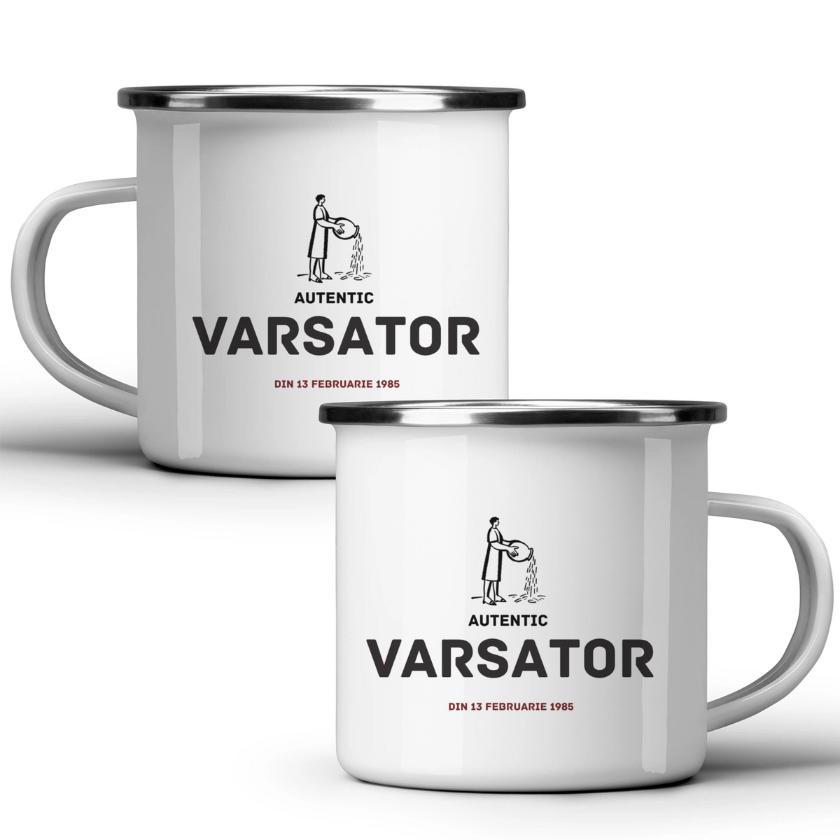 Vărsător autentic (personalizată) - Cană albă - cana metalica