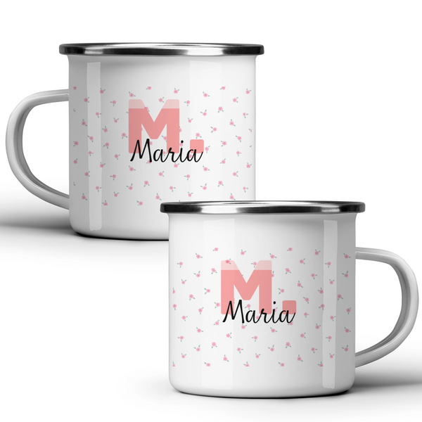 Maria - Cană albă - cana metalica
