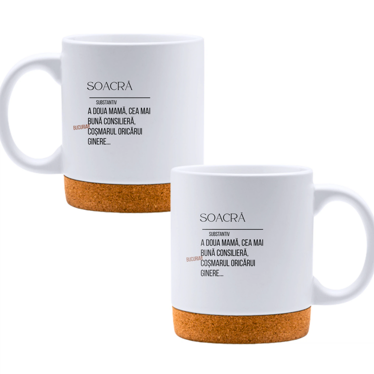 Soacra, definiție - Cană albă - cana cu pluta