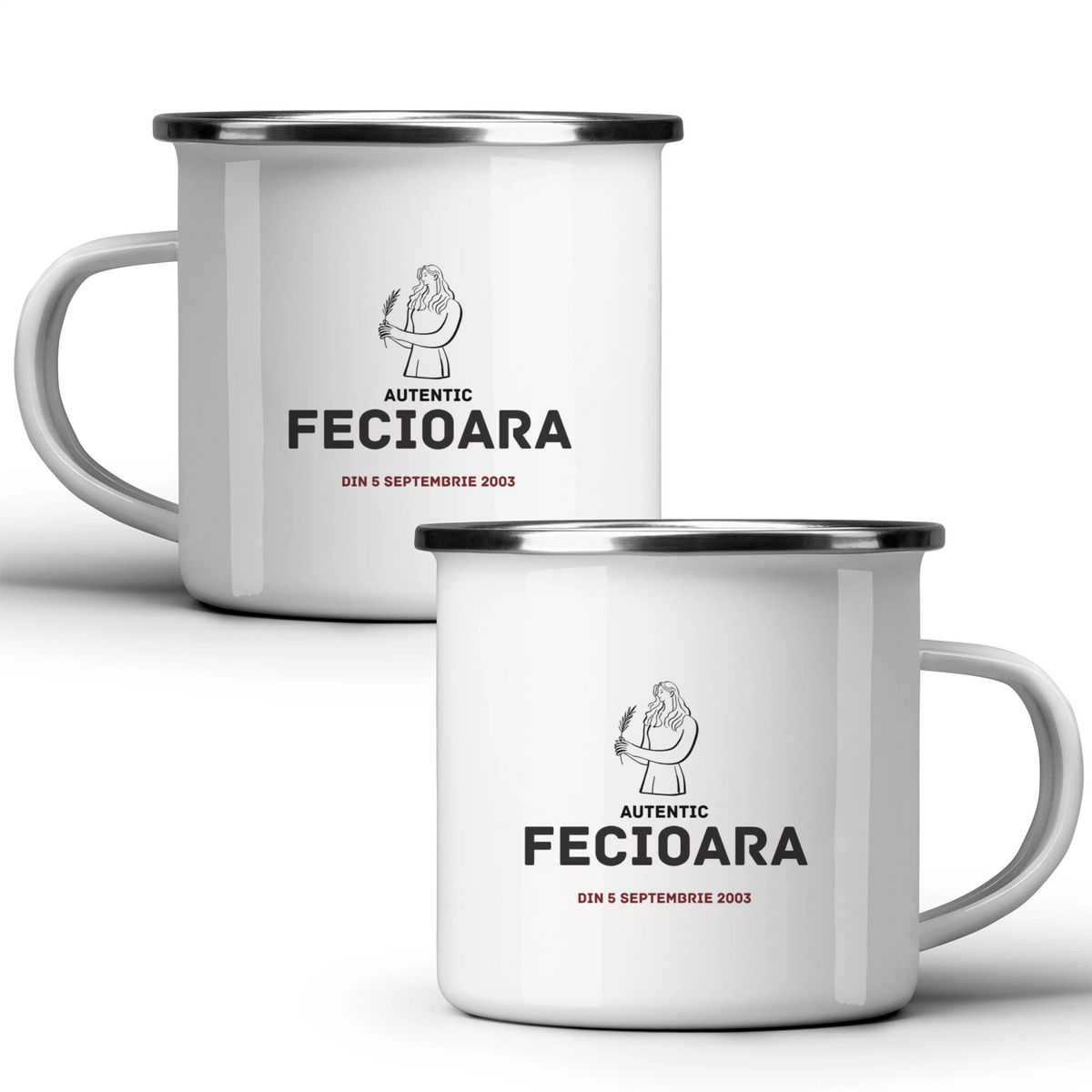 Fecioară autentic (personalizată) - Cană albă - cana metalica