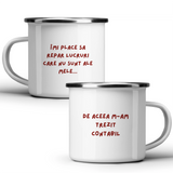 De aceea am devenit contabil - Cană albă - cana metalica