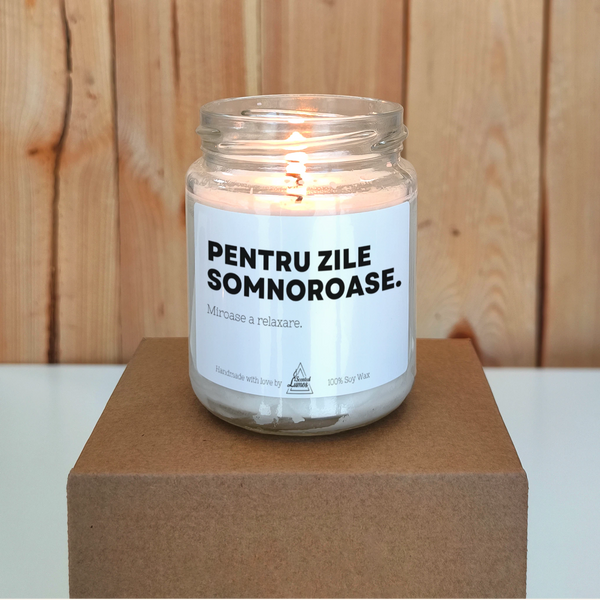Pentru zile somnoroase Lumânare parfumată din soia