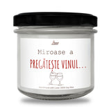 Miroase a pregătește vinul! Lumânare parfumată din soia