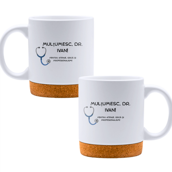 Mulțumesc, doctore - Cană albă - cana cu pluta