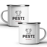 Pești autentic (personalizată) - Cană albă - cana metalica