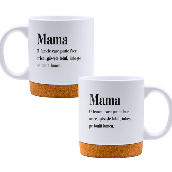 Mama găsește totul - Cană albă - cana cu pluta