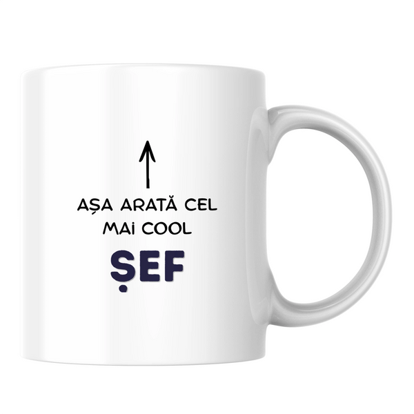 Așa arată cel mai cool șef - Cană albă (o parte)