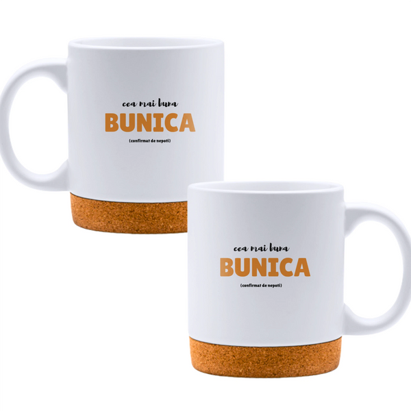 Cea mai bună bunică - Cană albă - cana cu pluta