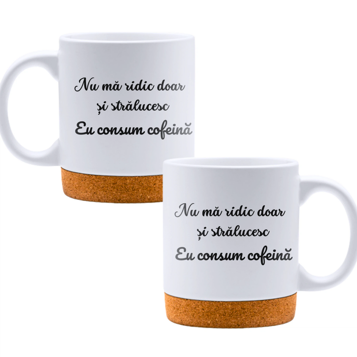 Eu consum cofeină - Cană albă - cana cu pluta