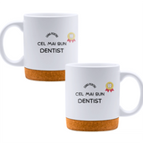 Dentist - Cană albă - cana cu pluta