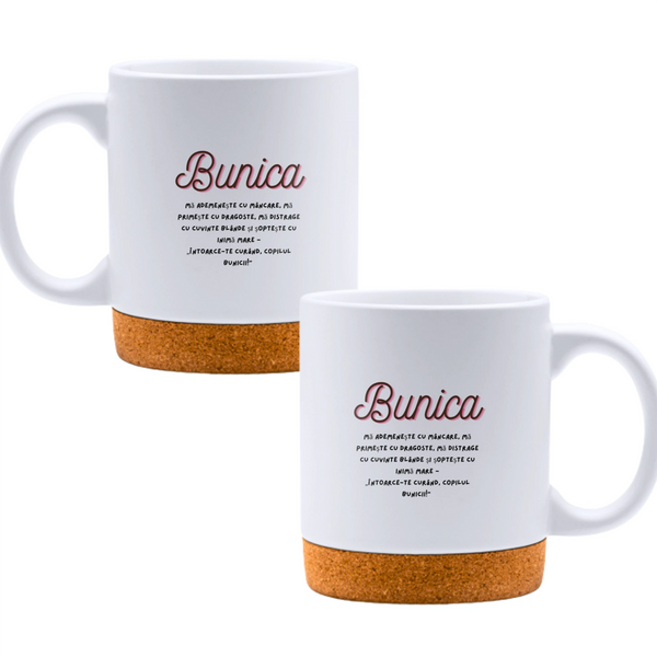 Bunica mă tentează cu mâncare - Cană albă - cana cu pluta