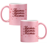 Mama... Cană cu Glitter 350ml - Roz
