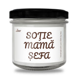 Soție, mamă, șefă Lumânare parfumată din soia