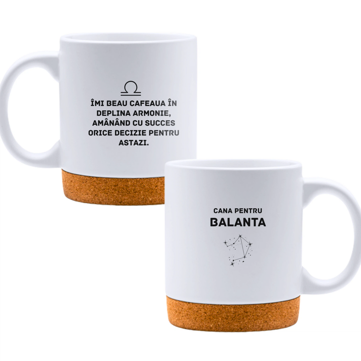 Zodia Balanță - Cană albă - cana cu pluta