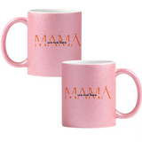 Cea mai bună mamă Cană cu Glitter 350ml - Roz