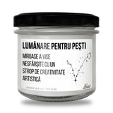 Zodia Pești Lumânare parfumată din soia